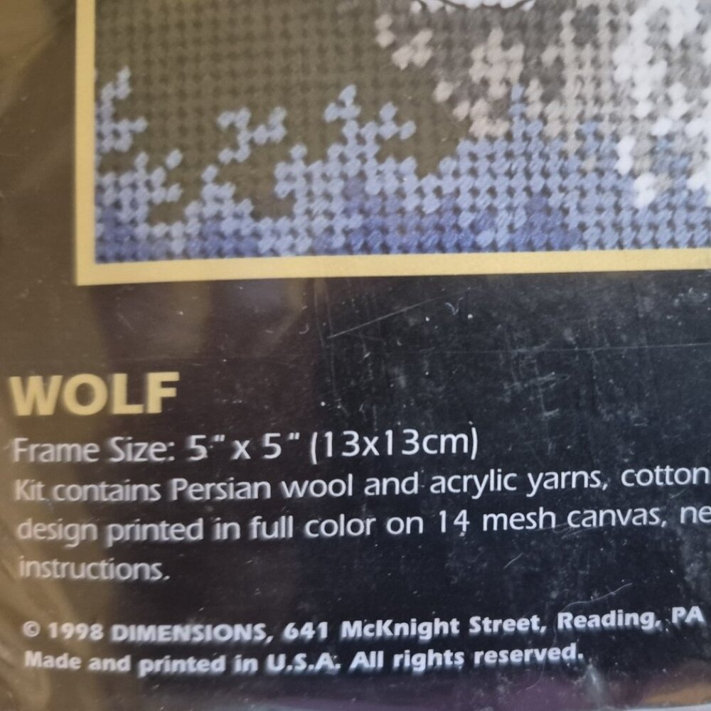 Dimensions Wolf Needlepoint Kit-- - Picture 4 of 4